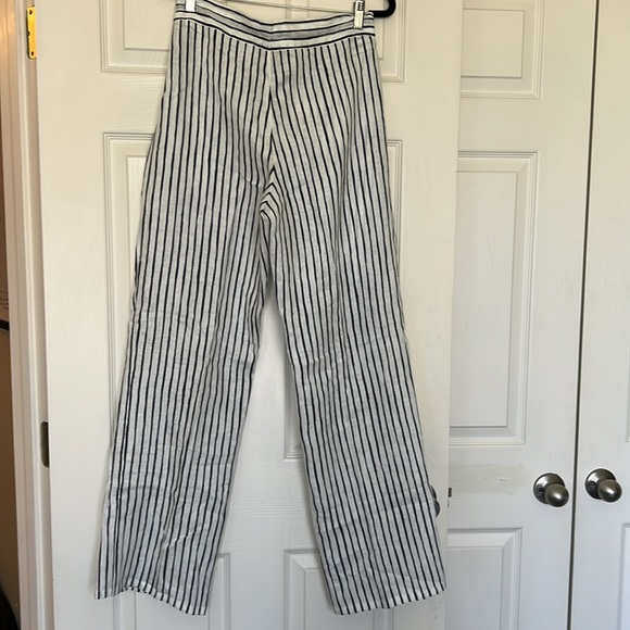 NWT striped linen Tory Buch pants, size L - Picture 5 of 5